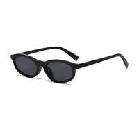 HPIRME Lunettes de soleil rétro œil de chat pour femmes, protection UV400, style homme (noir et gris)