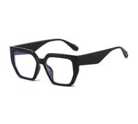 HPIRME Lunettes de soleil rétro polygonales œil de chat à contraste de couleurs pour femmes, verres dégradés transparents, protection UV400