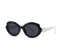 HPIRME Lunettes de soleil Steampunk vintage à rivets, verres UV400, style rétro (blanches)