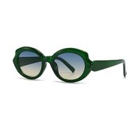HPIRME Lunettes de soleil Steampunk vintage à rivets, verres UV400, style rétro (vert)