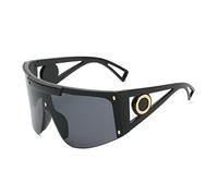 HPIRME Lunettes de soleil surdimensionnées lunettes de soleil coupe-vent lunettes de plein air porter de grandes montures lunettes de soleil une pièce pour hommes, C1, taille unique