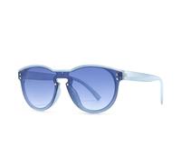 HPIRME Lunettes de soleil tendance à monture large pour homme et femme (bleu)