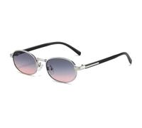 HPIRME Lunettes de soleil vintage de luxe à petite monture ovale pour femmes, protection UV400