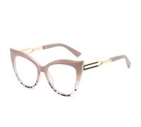 HPIRME Lunettes de vue tendance pour femmes, grand cadre (kaki transparent)