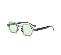 HPIRME Lunettes polarisées style rétro UV400 pour hommes et femmes, polygone, hexagone (4)