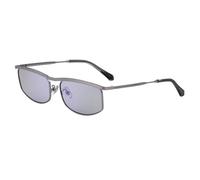 HPIRME Lunettes rectangulaires en métal pour homme, miroirs de conduite de luxe, miroirs d'extérieur (gris et bleu)