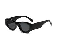 HPIRME Lunettes rectangulaires vintage pour femme, style conduite (noir)