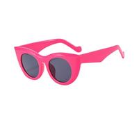 HPIRME Lunettes rétro hip-hop femme homme pour mode extérieure, protection UV400 (gris rosé)