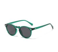 HPIRME Lunettes rétro polarisées pour hommes et femmes, style vintage, petites tailles rondes (C3-Vert Noir)