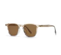 HPIRME Lunettes rondes pour hommes et femmes (café)