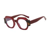 HPIRME Lunettes rondes tendance à verres transparents pour femmes et hommes (16)