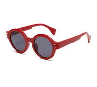 HPIRME Lunettes rondes tendance pour hommes et femmes, style rétro vintage, UV400 (C1)