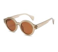 HPIRME Lunettes rondes tendance pour hommes et femmes, style rétro vintage, UV400 (C6)