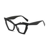 HPIRME Lunettes vintage pour femmes et hommes, style hip-hop, protection UV400 (noir et transparent)