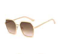HPIRME Mesdames petit cadre lait thé blanc lunettes de soleil rétro lunettes de soleil visage crème solaire lunettes de soleil pour femmes, 2, taille unique
