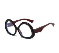 HPIRME Miroir plat à grand cadre pour femme, style triangle, tendance (thé)