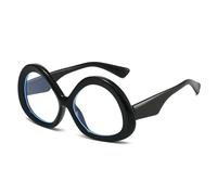 HPIRME Miroir plat à grand cadre pour femme Triangle (noir)