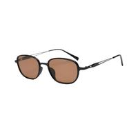 HPIRME Petites lunettes ovales polarisées pour hommes, style mode, pour femmes, style vintage, demi-métal (taille unique/2)