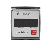 HpLive 1 compteur horaire numérique HM-D48 avec écran LCD 0-999,99H et fonction de réinitialisation, tension de fonctionnement AC 220 V 50 Hz, haute précision ± 0,01