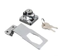 HpLive 1 loquet de porte empilable, serrure de sécurité en alliage d'aluminium avec clé pour armoire, tiroir, garage, atelier, entrepôt (10,2 cm)