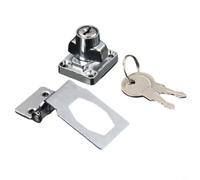 HpLive 1 loquet de porte empilable, serrure de sécurité en alliage d'aluminium avec clé pour armoire, tiroir, garage, atelier, entrepôt (6,3 cm)
