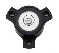 HpLive 1 niveau à bulle à bride spécialement moulé avec libellule horizontale pour une mesure précise, alliage d'aluminium 32 x 20 x 12 mm, boîtier noir avec blanc (D)