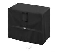 HpLive 1 pièce Couverture de Réfrigérateur Extérieur Imperméable à la poussière Protection UV Tissu Oxford 66 x 48 x 61 cm Noir pour glacière alimentaire dans le jardin (600D)