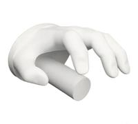 HpLive 1 porte-papier toilette de style gothique avec forme de griffe unique, montage mural, fabriqué en plastique robuste pour pla, imprimé 3D, dimensions 15,8 x 15,8 (blanc)