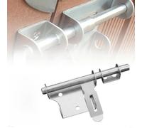 HpLive 1 Set Verrou de Porte Verrouillage Boulon en Acier Inoxydable Brossé avec Œillet pour Cadenas Accessoires de Sécurité Robuste pour Porte d'Entrée Tiroir