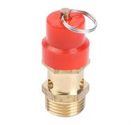 HpLive 1 soupape de décharge de sécurité pour compresseur d'air pour compresseur d'air BSP 1/4", 3/8" 1/2" en laiton, valve de régulation de pression pour tuyaux et récipients à pression, jaune (3/8)