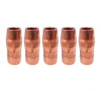 HpLive 10-PK NS-5818C Centerfire Slim Buse de soudage 5/8" 1/8" pour brûleur à gaz Bernard MIG, cuivre, pour diffuseur de gaz Bernard DS-1 (10 pièces)