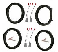 HpLive 2 paires d'adaptateurs de haut-parleur de voiture 6,5" + faisceau de câbles pour Honda Civic