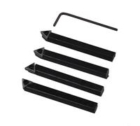 HpLive 5 pièces 1/4 CNC Tour Set d'outils de tournage, tige tournante en carbure de tungstène porte-embout