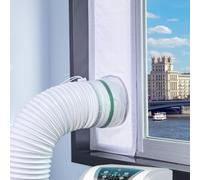 HpLive 90/160/180 x 25 cm Kit d'étanchéité pour fenêtre de climatisation mobile, avec bande de fixation (160 x 25 cm)