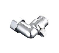 HpLive Adaptateur de pommeau de douche, robinet équerre en laiton 1/2" avec filetage intérieur et extérieur, chromé pour salle de bain et toilettes (femelle)