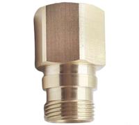 HpLive Adaptateur de raccord rapide M22 14 vers M22 15/M22 16 en laiton pour nettoyeur haute pression HD/HDS Easy Force, construction en cuivre durable, connecteur précis, doré (M22-16)