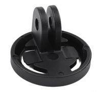 HpLive Adaptateur de support pour ordinateur de vélo en plastique ABS compatible avec le système Garmin Quarter Turn pour guidon de vélo standard Accessoires de montage Noir (A)