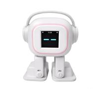 HpLive AI Robot, Machine Interactive Intelligente Chatbot AI avec Guide de Conversation émotionnelle, Fonctions de Chant et de Danse pour Enfants, Adolescents (Blanc)
