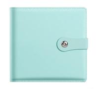 HpLive Album de collection pour billets de banque 100 poches, 25 feuilles double face, rangement pour billets et timbres, livre avec 50 pages (bleu)
