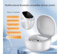 HpLive Anneau pour téléphone Bluetooth Turner - Télécommande tactile - Support de téléphone portable pour photos, vidéos, pages numériques (blanc)