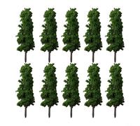 HpLive Arbres de modélisme, 10 pièces 11 cm modèle arbres miniatures, arbres de paysage verts réalistes pour modélisme architectural, scène de jardin
