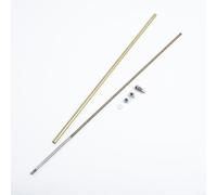 HpLive Bateau RC 4 mm Tige flexible, câble CW/Flex Arbre flexible 350 mm Prop écrou Drive Dog, chien pour bateau RC (350 mm CW)