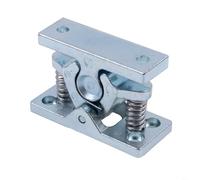 HpLive Bloque-porte en alliage de zinc avec loquet à ressort pour caravanes et bateaux, fermeture d'armoire robuste en métal argenté ou blanc, verrouillage fiable pour véhicules de camping (alliage de
