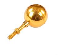 HpLive Boule de mât de drapeau en aluminium, pointe de mât de drapeau, boule décorative, décoration de jardin extérieure, résistante aux intempéries et durable, montage facile sans outils, 7,6 cm de