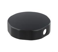 HpLive Bouton de commande de baignoire, poignée rotative de baignoire en laiton avec surface noire, 74 mm, design rond avec poignée creuse pour une utilisation facile