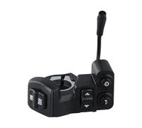 HpLive Bouton de contrôle pour scooter, interrupteur de guidon, unité de commande 6 broches pour scooter électrique, 4 fonctions pour klaxon et clignotant, boîtier résistant aux intempéries