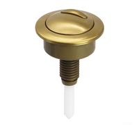 HpLive Boutons de chasse d'eau dorés brossés pour Twyford Bouton de chasse d'eau pour Optima49 Or brossé Double chasse d'eau Réservoir de chasse d'eau Bouton poussoir