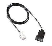 HpLive Câble adaptateur AUX 12 broches pour BMW E60 E63 E64 E65 E66 E81 E82 E87 E88 E90 E91 E92 150 cm Câble d'extension audio