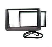 HpLive Cadre de montage 2 DIN pour Fiat Panda 169 2003-2012 Radio CD DVD Kit de montage ABS Noir Conduite à gauche LHD 173 x 98 mm 178 x 102 mm