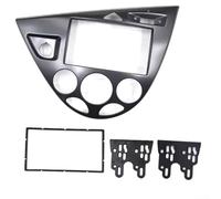 HpLive Cadre de montage d'autoradio 2 DIN - Kit de montage pour Ford pour Focus pour Fiesta 1998-2006, conduite à gauche (noir mat)